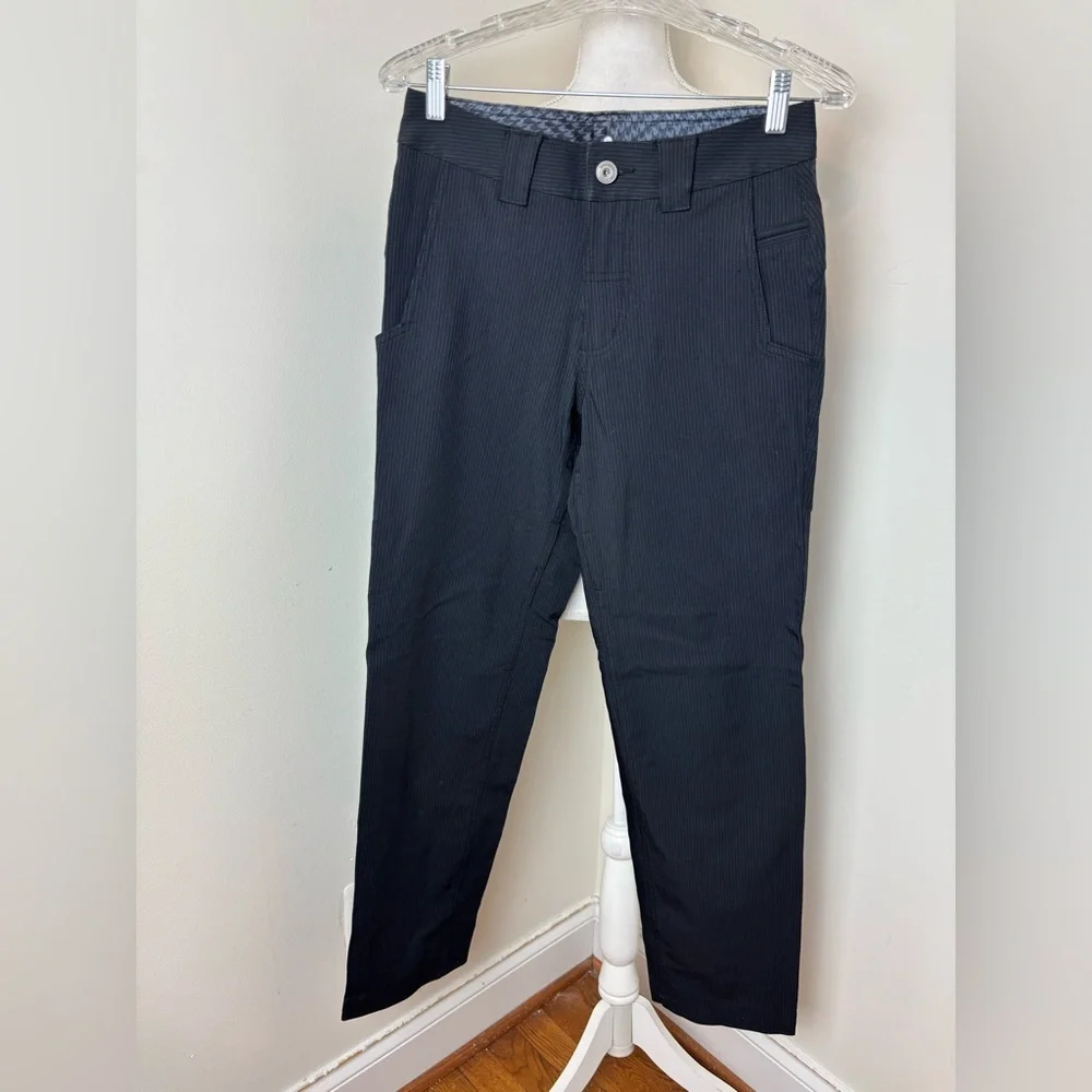 Lululemon Athletica Mens Work to Play Golf Chino Pants Black Pinstripes Size 30
